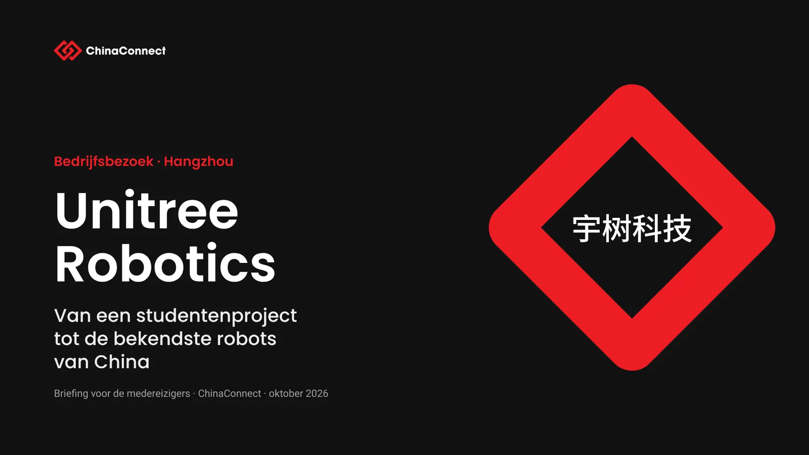 Slide 1 of 26 · Unitree · Company visit ChinaConnect